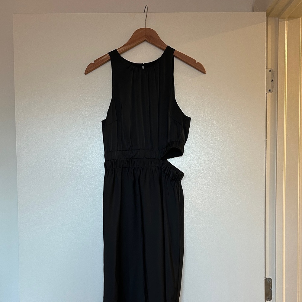 MINKPINK Black Cutout Maxi Evening Dress